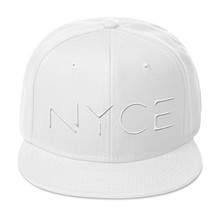 Load image into Gallery viewer, White Thread NYCE Snapback Hat